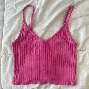 h&m pink tank top